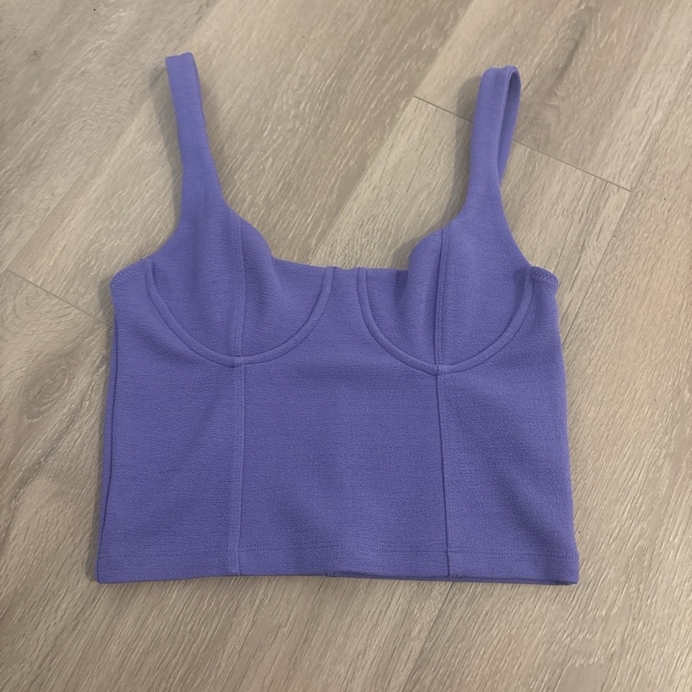 Zara Purple Crop Top